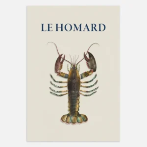 Póster "Le Homard" Posterscape Creative Studio