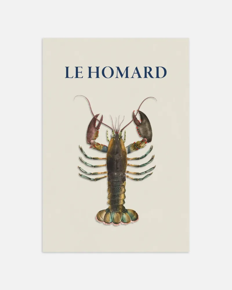 Póster "Le Homard" Posterscape Creative Studio