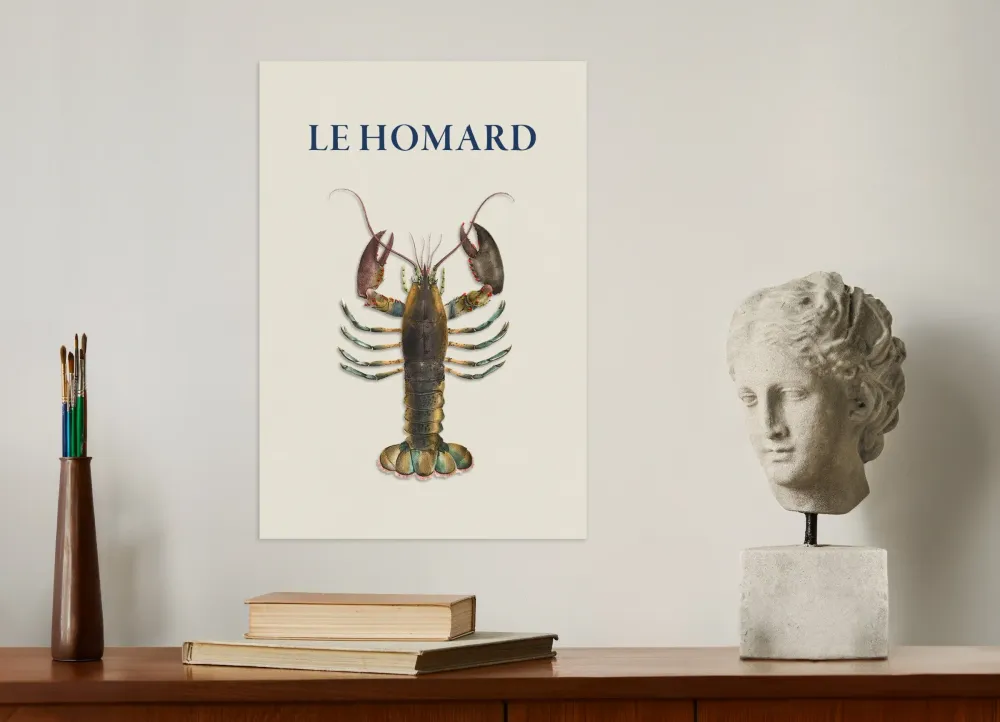 Póster "Le Homard" Posterscape Creative Studio