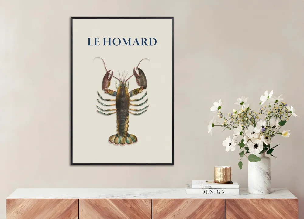 Póster "Le Homard" Posterscape Creative Studio