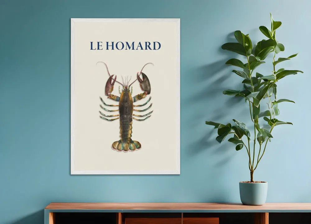 Póster "Le Homard" Posterscape Creative Studio