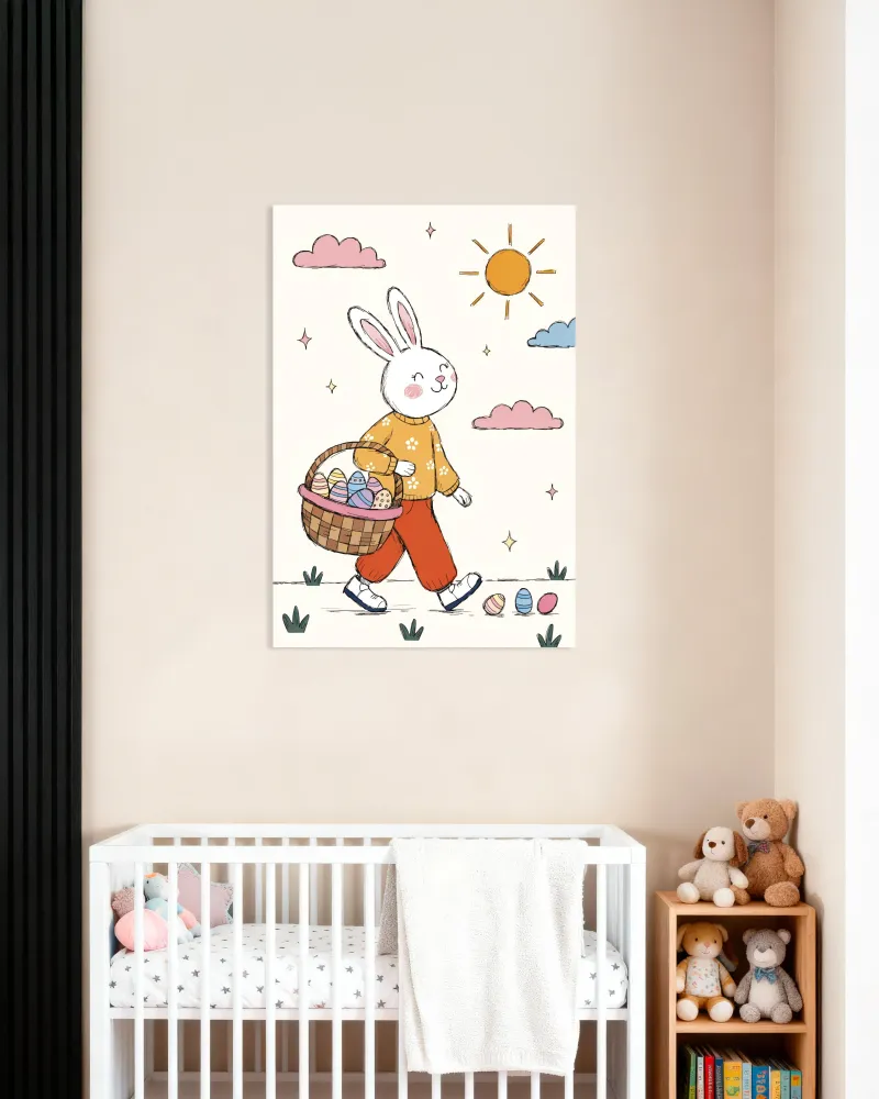 Póster Paseo del Conejo de Pascua Posterscape Creative Studio