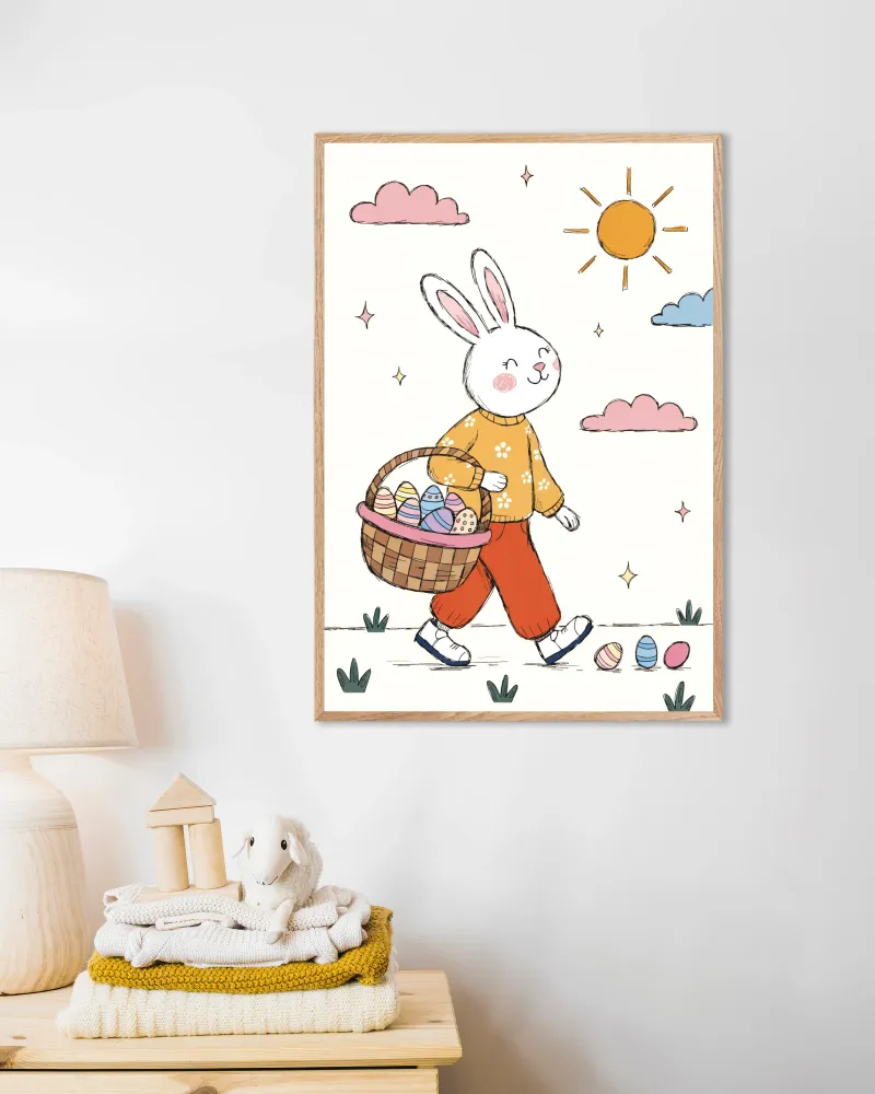 Póster Paseo del Conejo de Pascua Posterscape Creative Studio
