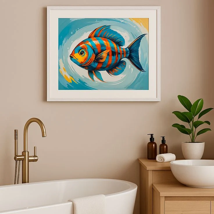 Póster de Peces, Pintura Posterscape Creative Studio