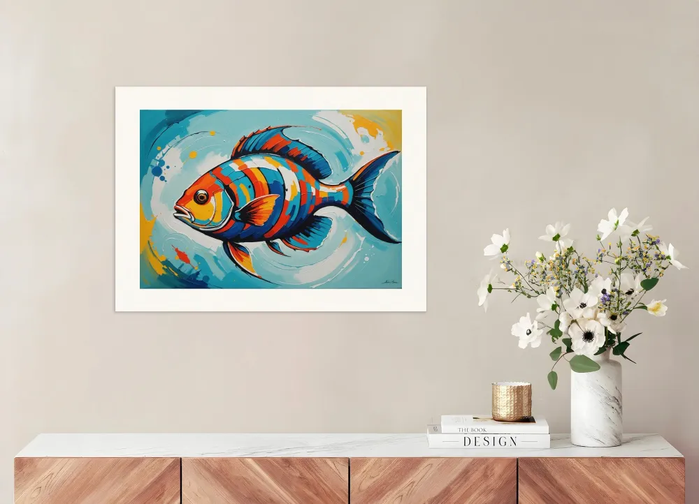 Póster de Peces, Pintura Posterscape Creative Studio