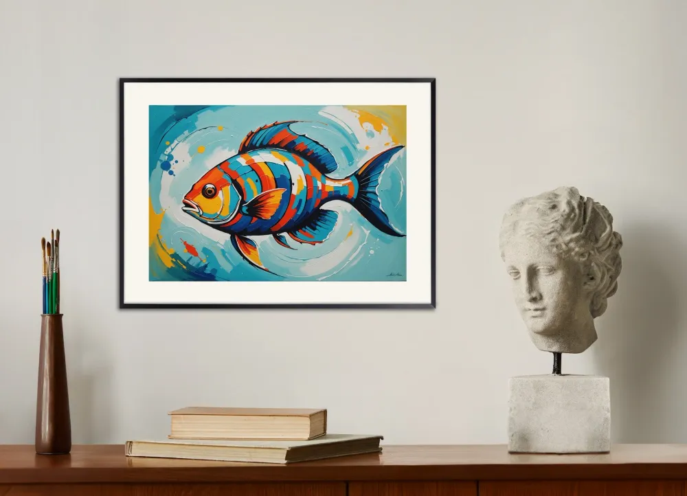 Póster de Peces, Pintura Posterscape Creative Studio