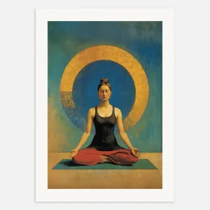 Póster zen, meditación Posterscape Creative Studio
