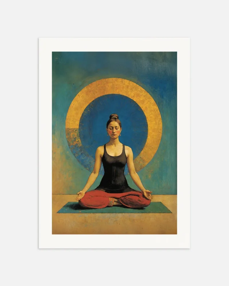 Póster zen, meditación Posterscape Creative Studio