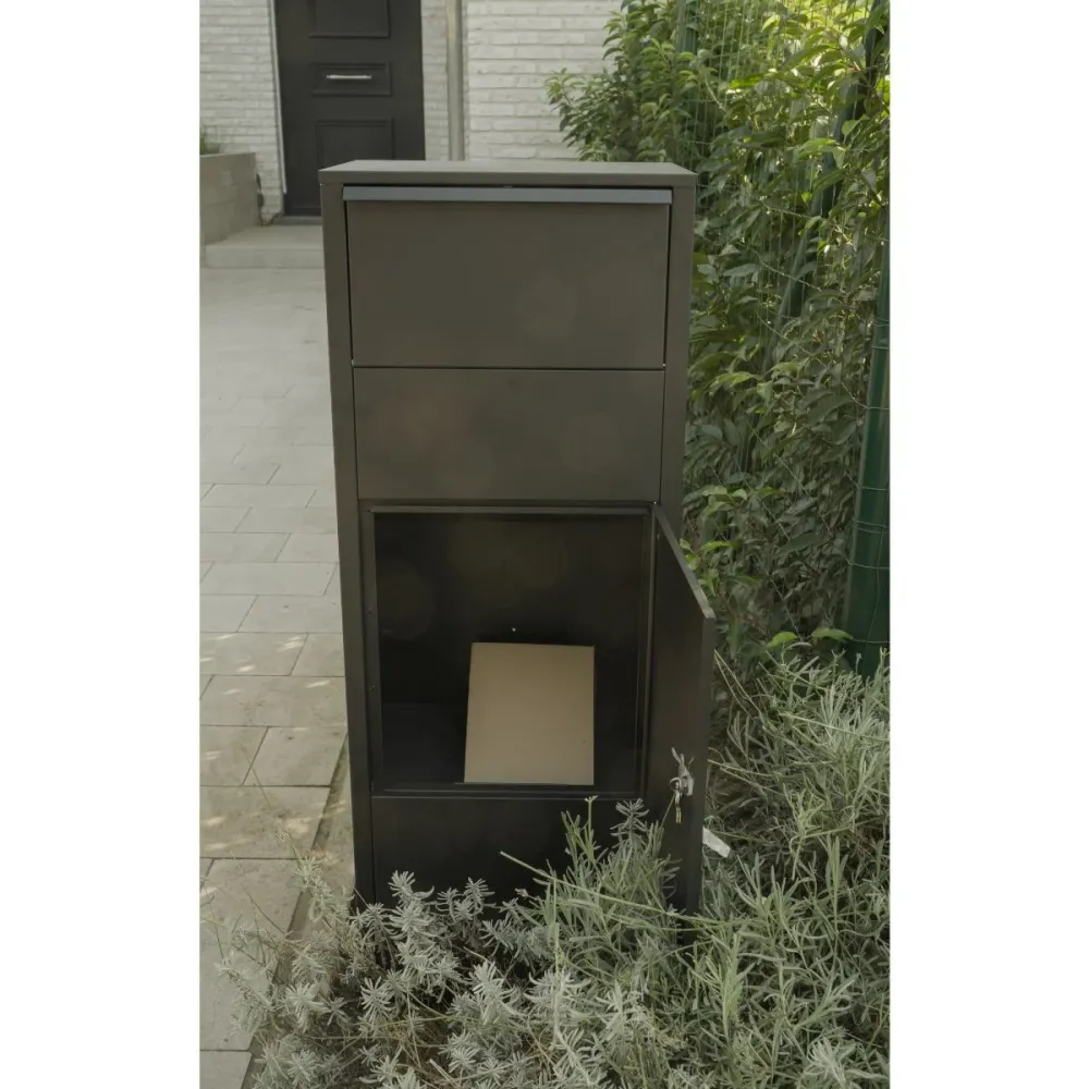 Buzón Practo Garden Parcel Hannover negro mate