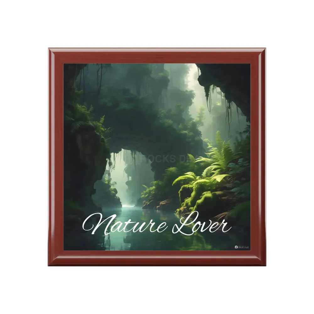 Joyero Fern River Negro Printify