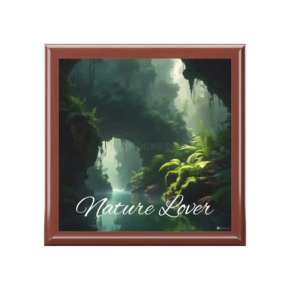 Joyero Fern River Negro Printify