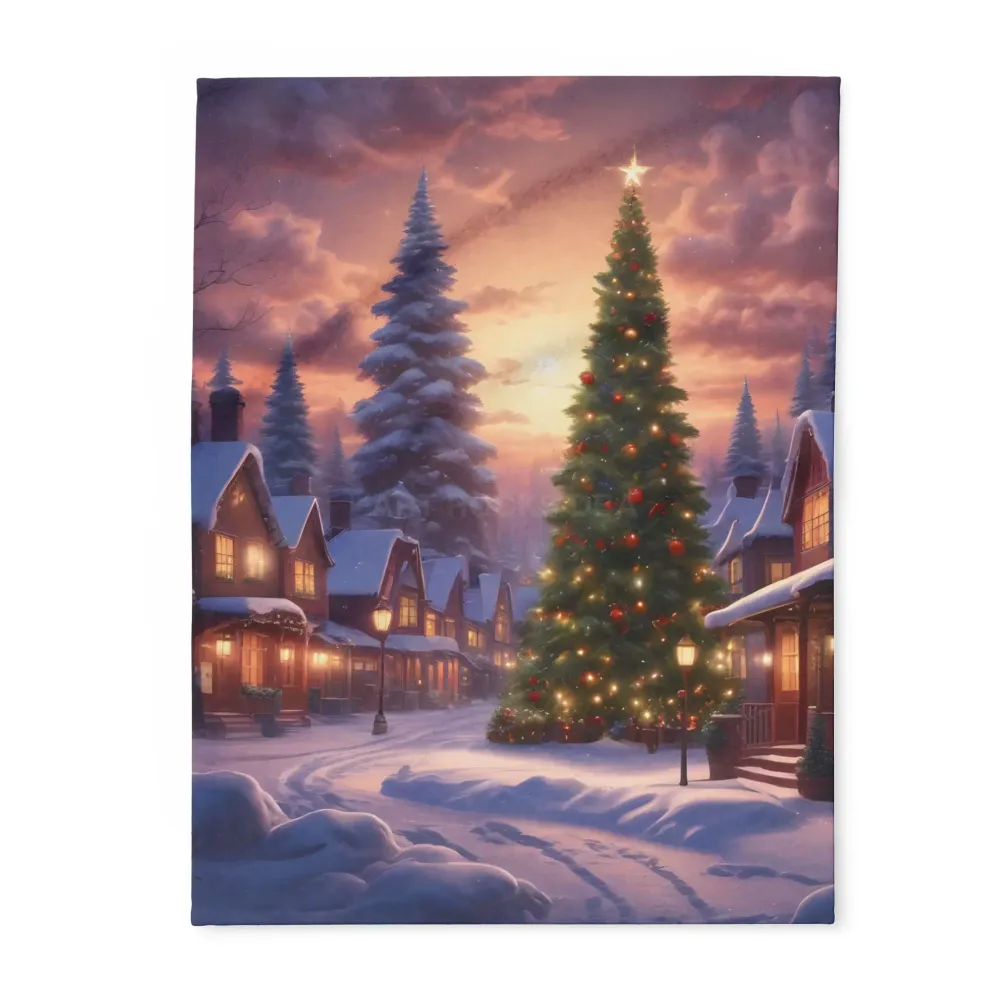 Manta polar ártica de invierno, acogedora y con diseño de árbol de Navidad, ideal para decoración navideñ, regalo para ell...