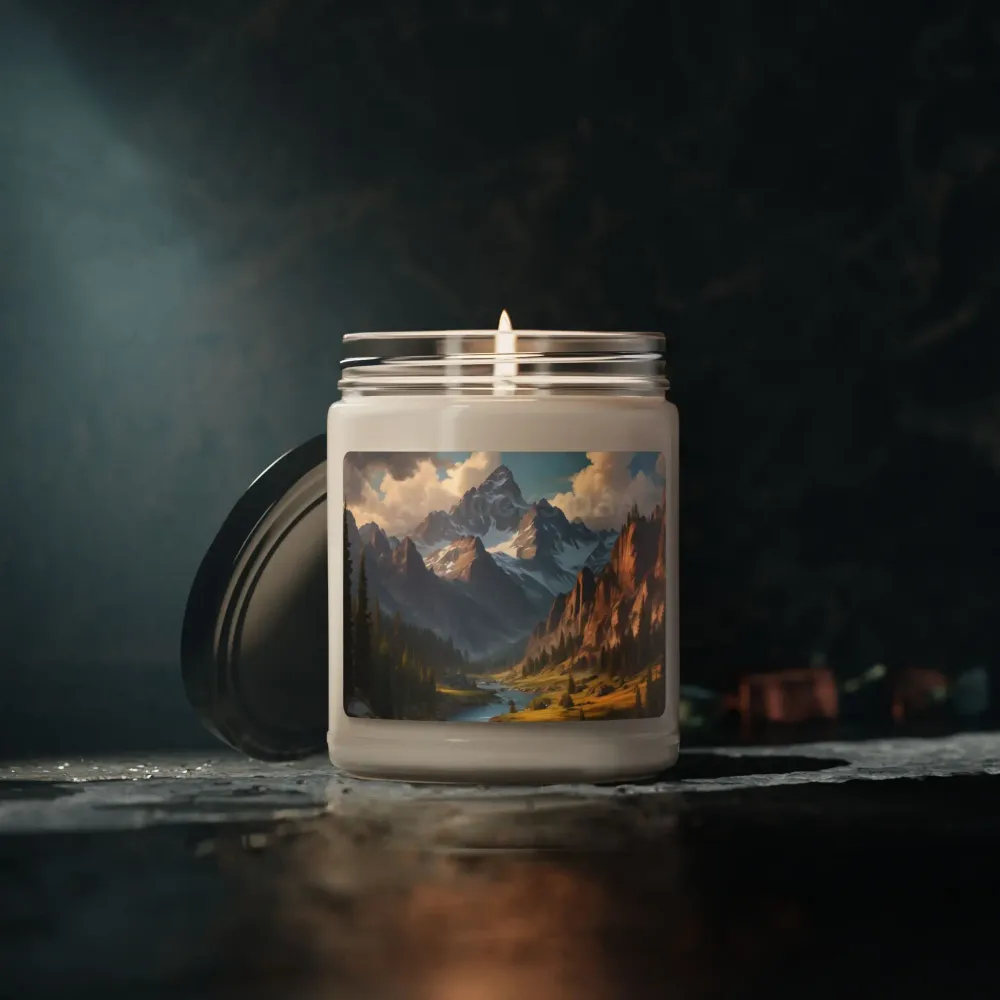 Vela perfumada Río en las Montañas | Regalo inspirado en la naturaleza, aromaterapia, decoración acogedora para el hogar,...