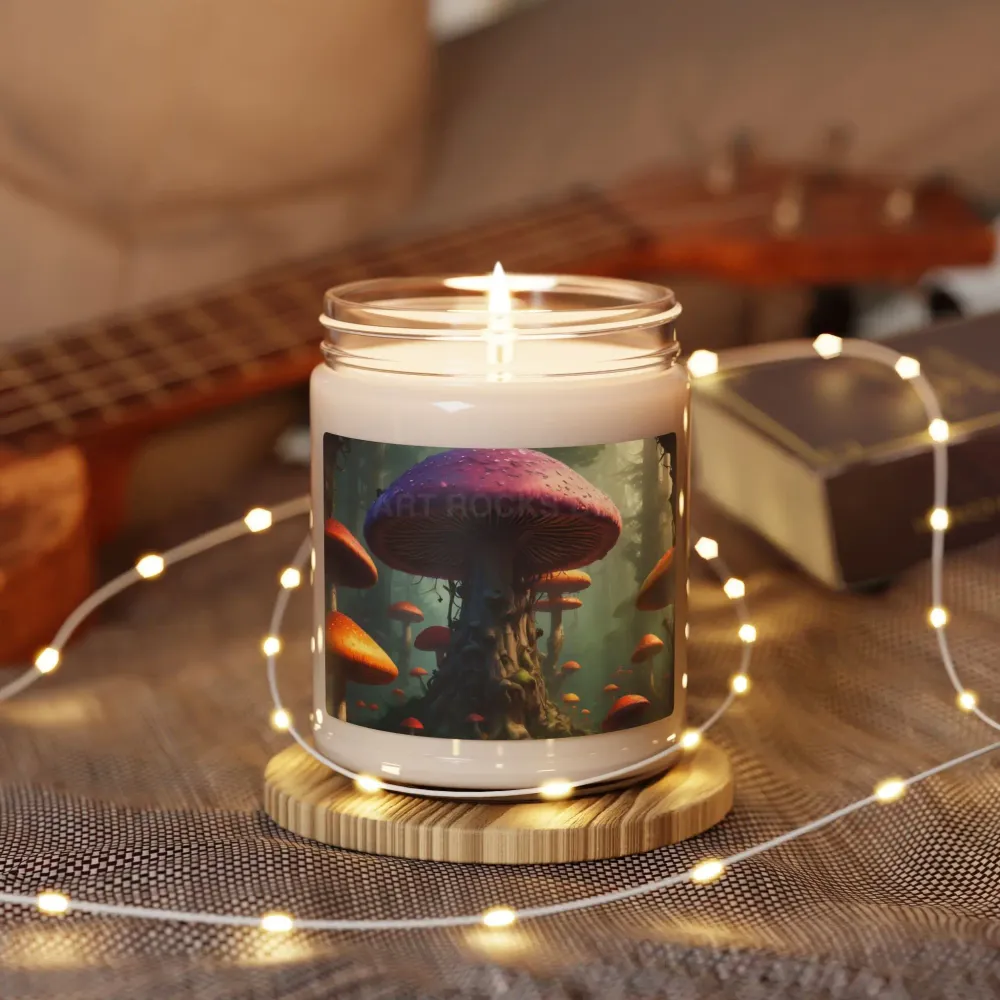 Vela de soja con aroma seta mágica, decoración acogedora para el hogar, regalo ecológico, aromaterapia relajante, decoraci...
