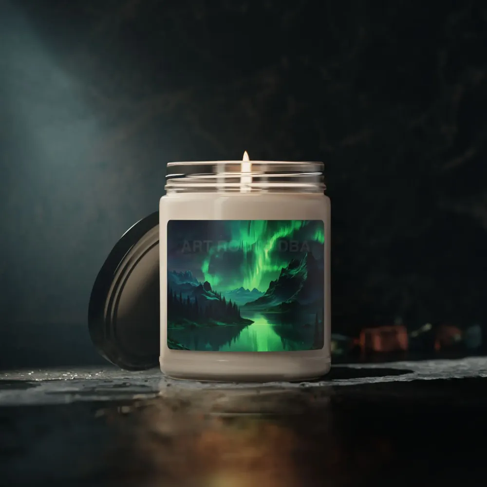 Vela de soja perfumada Aurora Boreal, 255 g – Vela de aromaterapia relajante para decoración del hogar, regalo de cumpleañ...