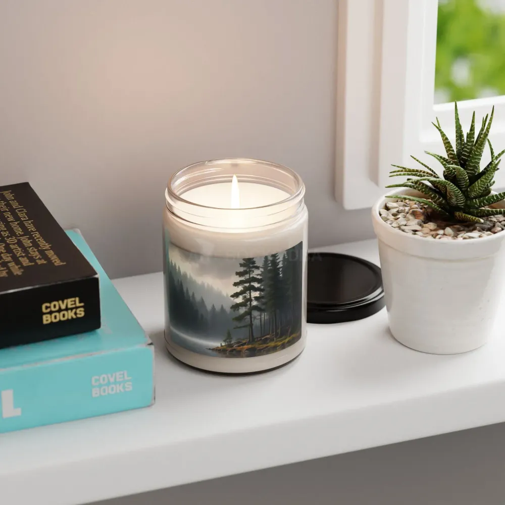 Vela de soja perfumada con aroma bosque sereno, decoración natural, vela de aromaterapia, regalo ecológico, fragancia para...