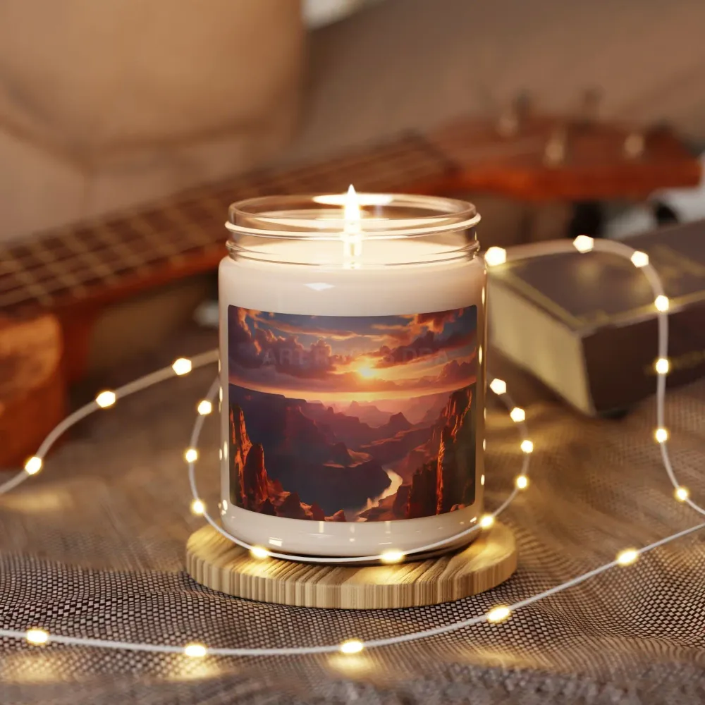 Vela de soja Sandy Canyon Sunset, vela de aromaterapia, vela hecha mano para relajación, regalo ecológico para toda ocasió...