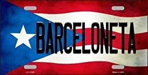Tabla de PR. con nombre de BARCELONETA Puerto Rico