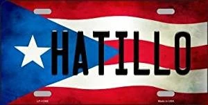 Tabla de PR. con nombre de HATILLO Puerto Rico