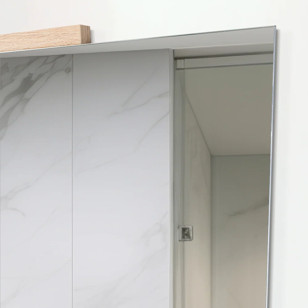 Espejo Rectangular Aleska, Color Madera Clara Reflekta MG