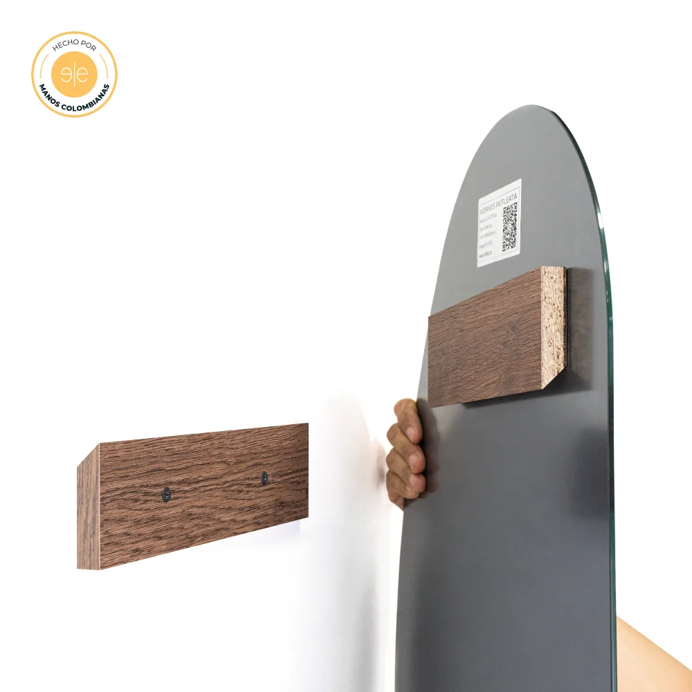 Espejo Rectangular Bolonia, Gris, Diseño Moderno Reflekta MG