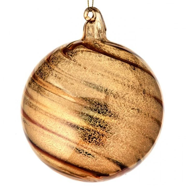 ESFERA DE VIDRIO GRUESO Oro REGENCY