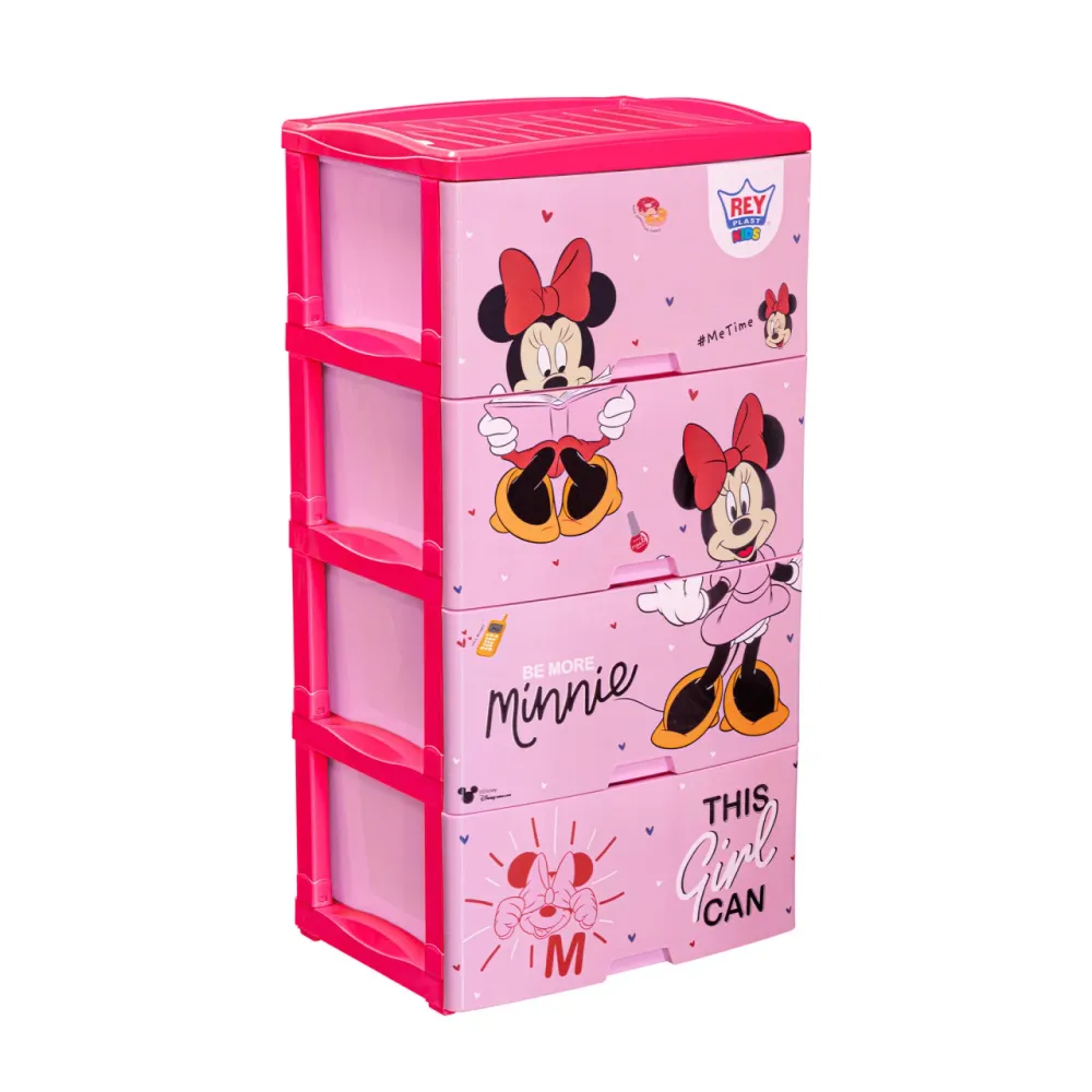 Cómoda Big Box Decorada 4 Pisos Disney Rey REY PLAST