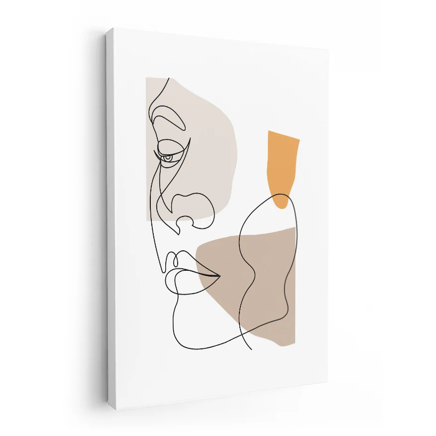 Rostro Mujer Tríptico Poster