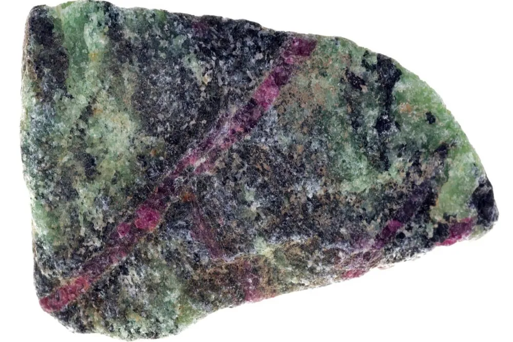 Ruby con zoisite - Raw