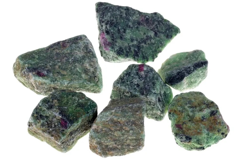 Ruby con zoisite - Raw