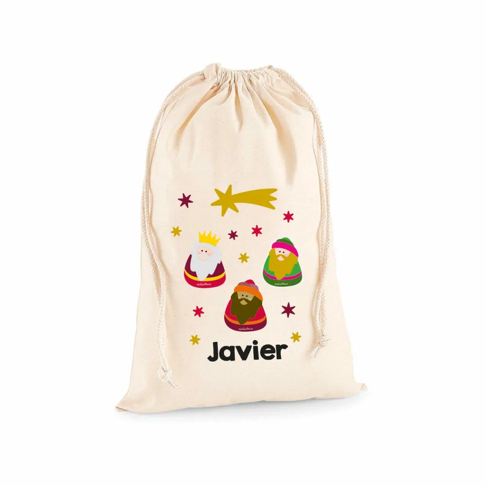 Saco de Navidad personalizado Reyes Magos