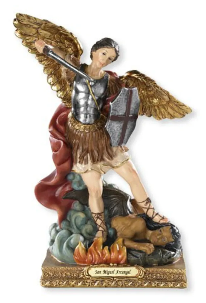 Estatua de San Miguel de 8" Sacred Traditions