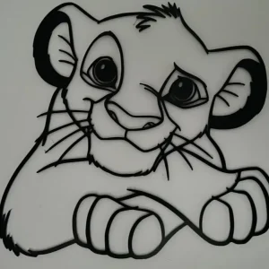 Silueta animada leon