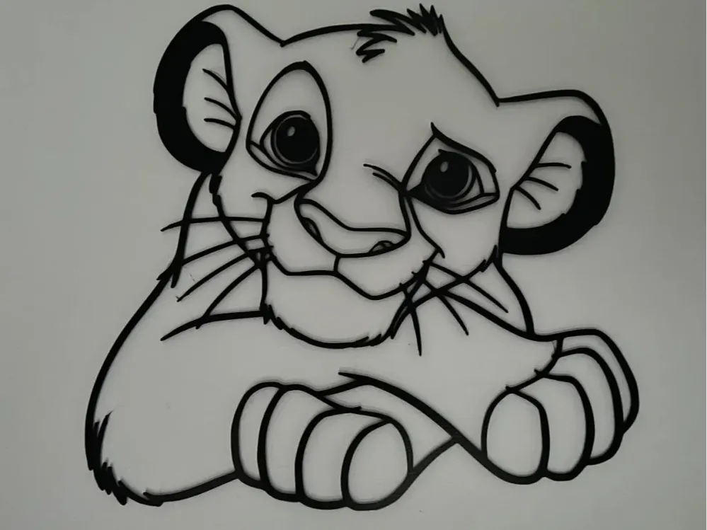 Silueta animada leon