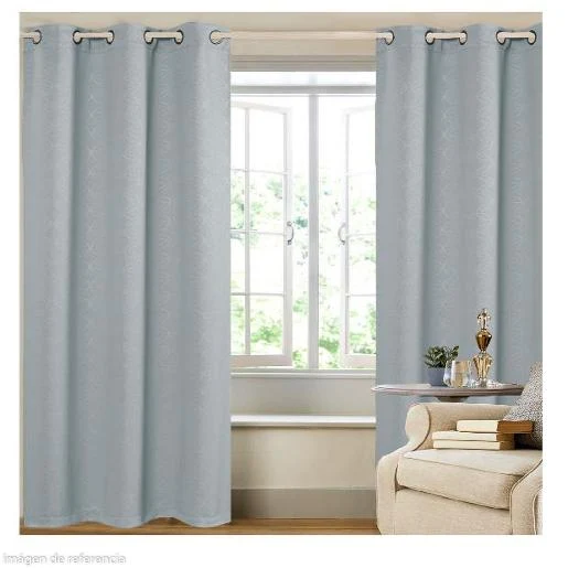 CORTINA DE SALA LOBO GRIS SIN MARCA
