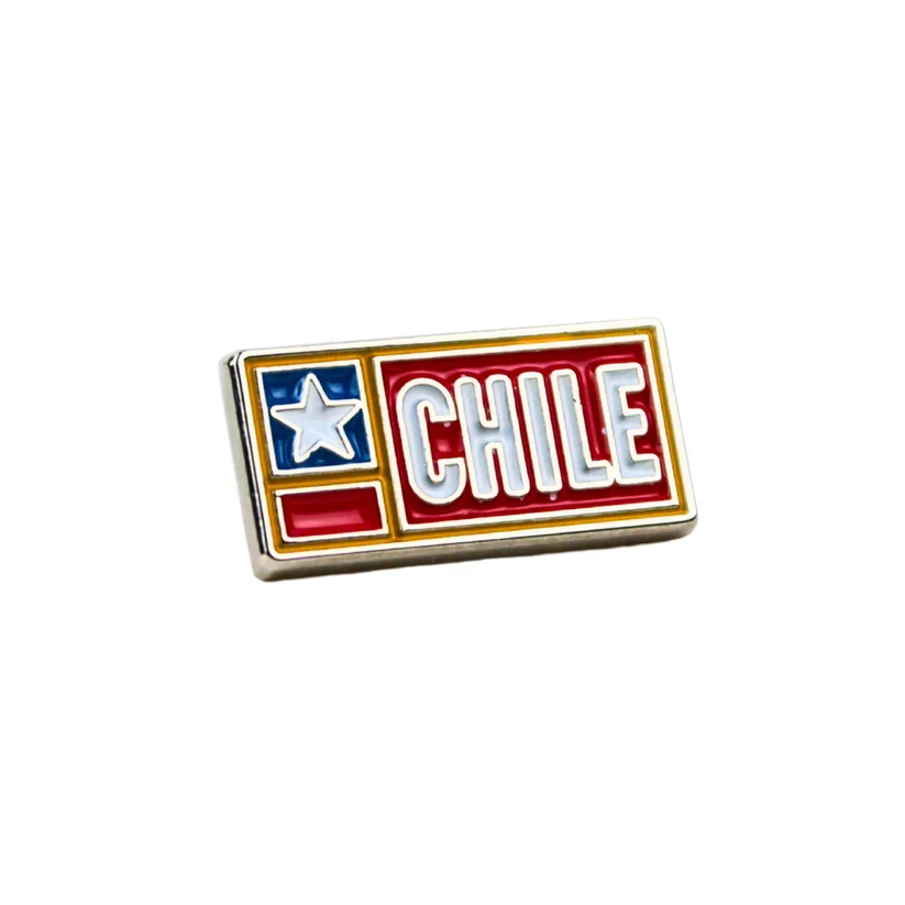 Pin Metálico de Chile Bandera SOLEIO