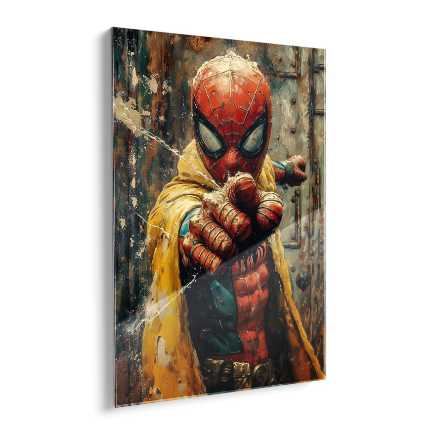 Spiderman Con Capa Poster