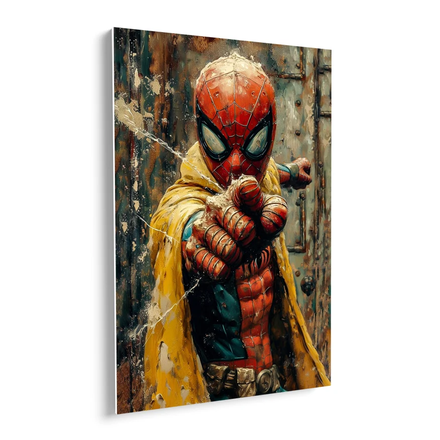 Spiderman Con Capa Poster
