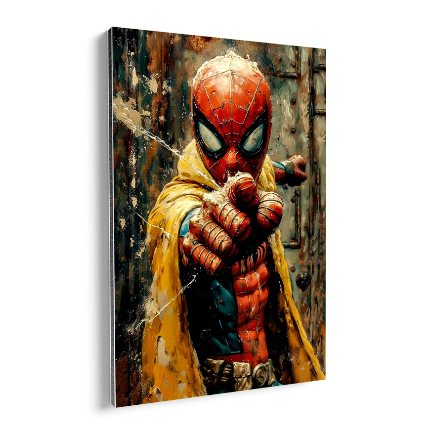 Spiderman Con Capa Poster