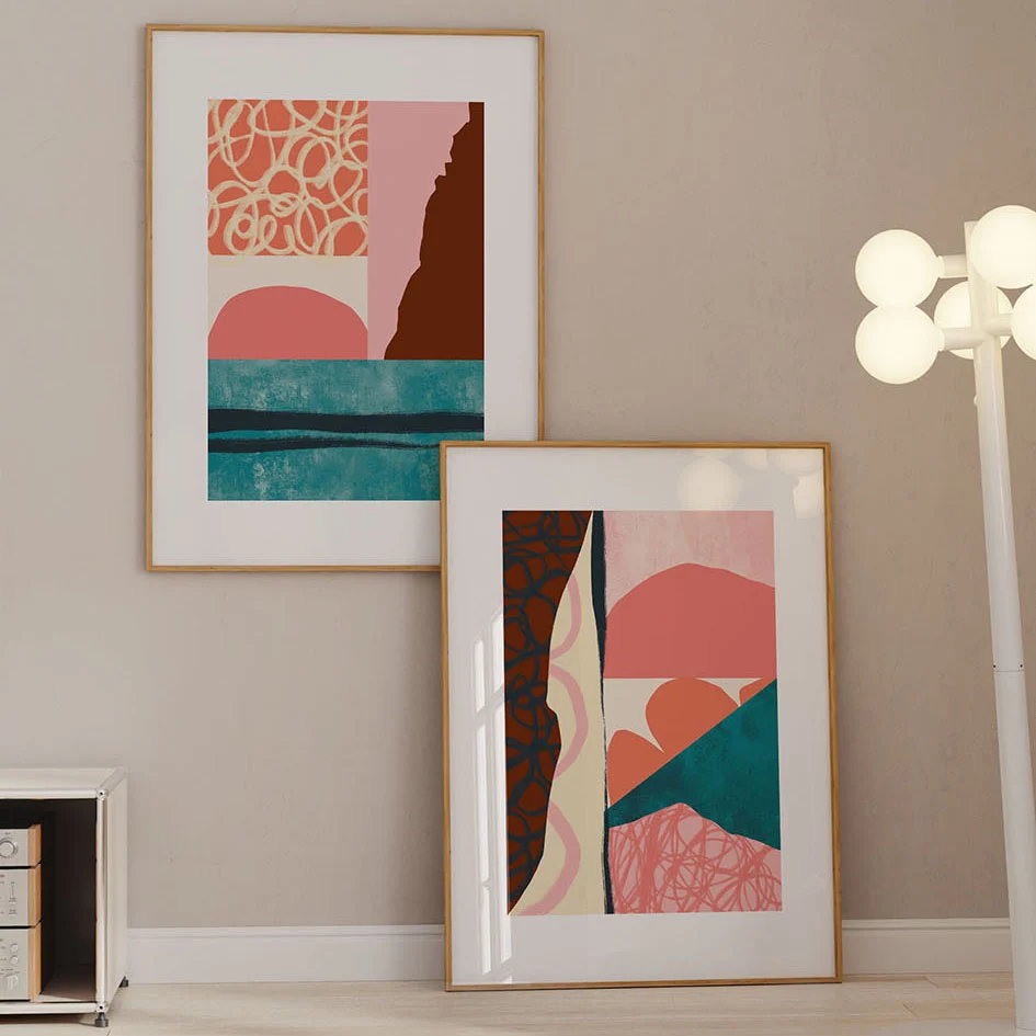 ABSTRACT SUNSETS SET studiomalek