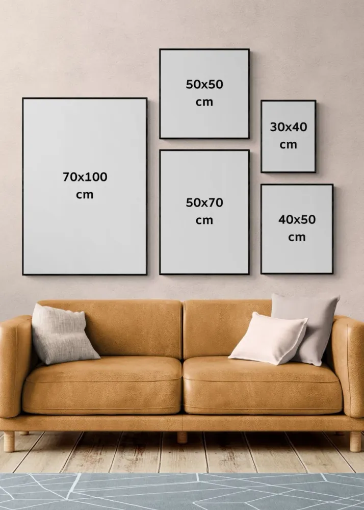MARCO DE CUADRO BLANCO 40x50 cm studiomalek