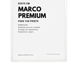 MARCO DE CUADRO BLANCO 50x70 cm studiomalek