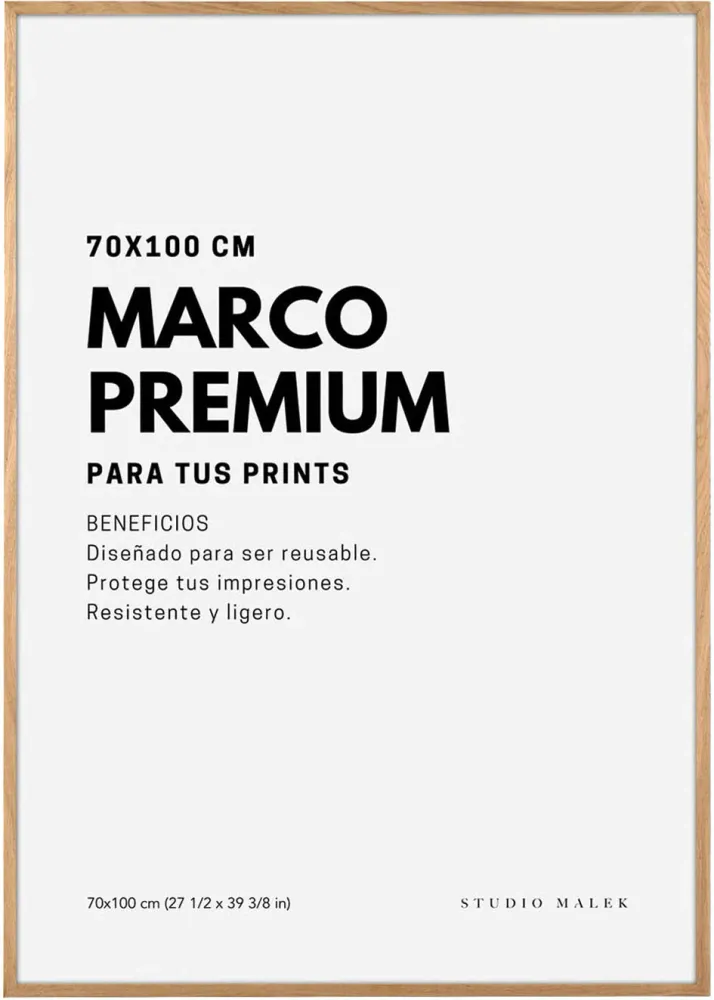MARCO DE CUADRO ROBLE 70x100 cm studiomalek