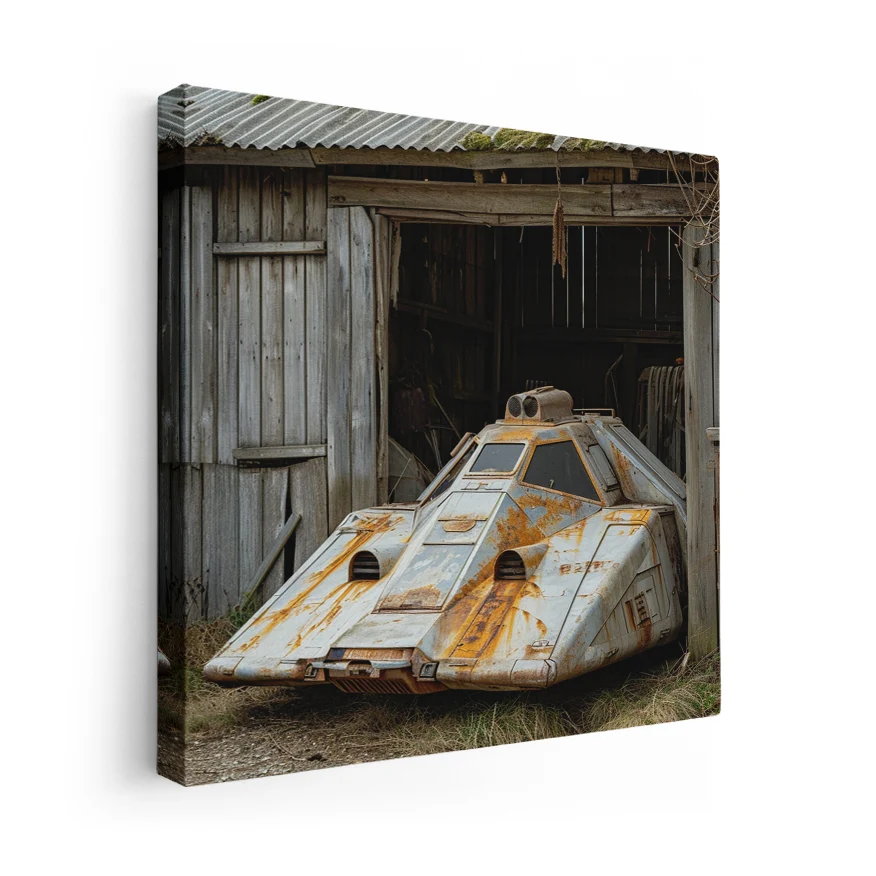 T-47 Abandonado En Granero Poster