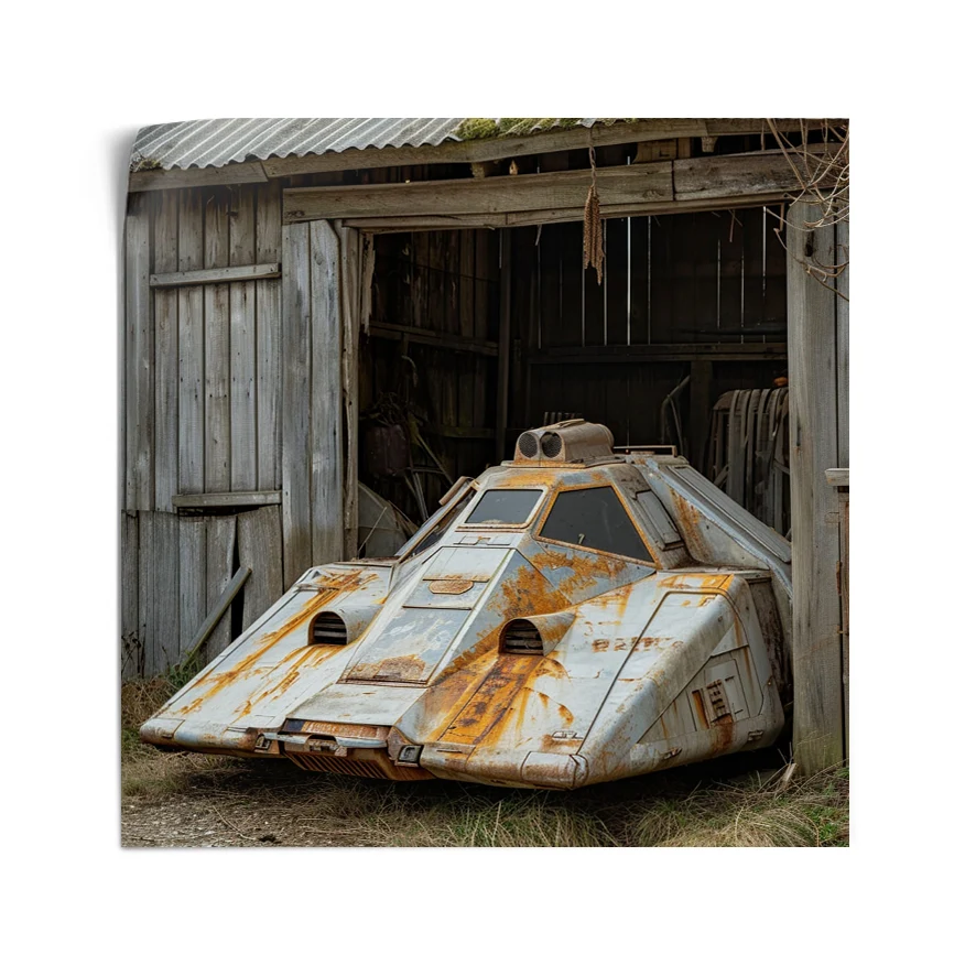T-47 Abandonado En Granero Poster