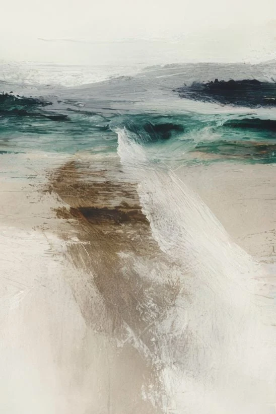 Between Waves Textured Horizons (Lienzos)