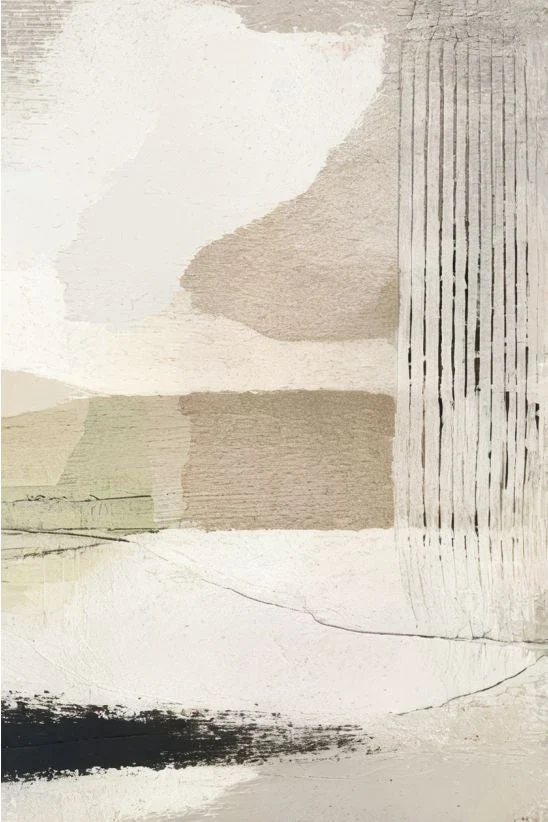 Muted Harmony Textured Horizons (Lienzos)