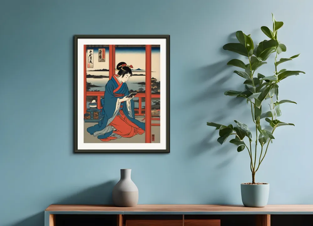 Hiroshige hypertech, geisha - Póster The Object