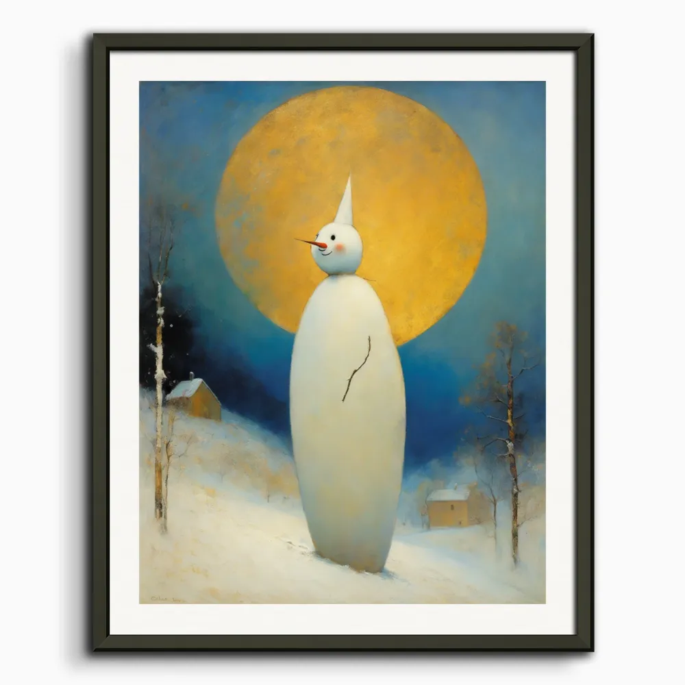 Muñeco de nieve, pintura - Póster The Object