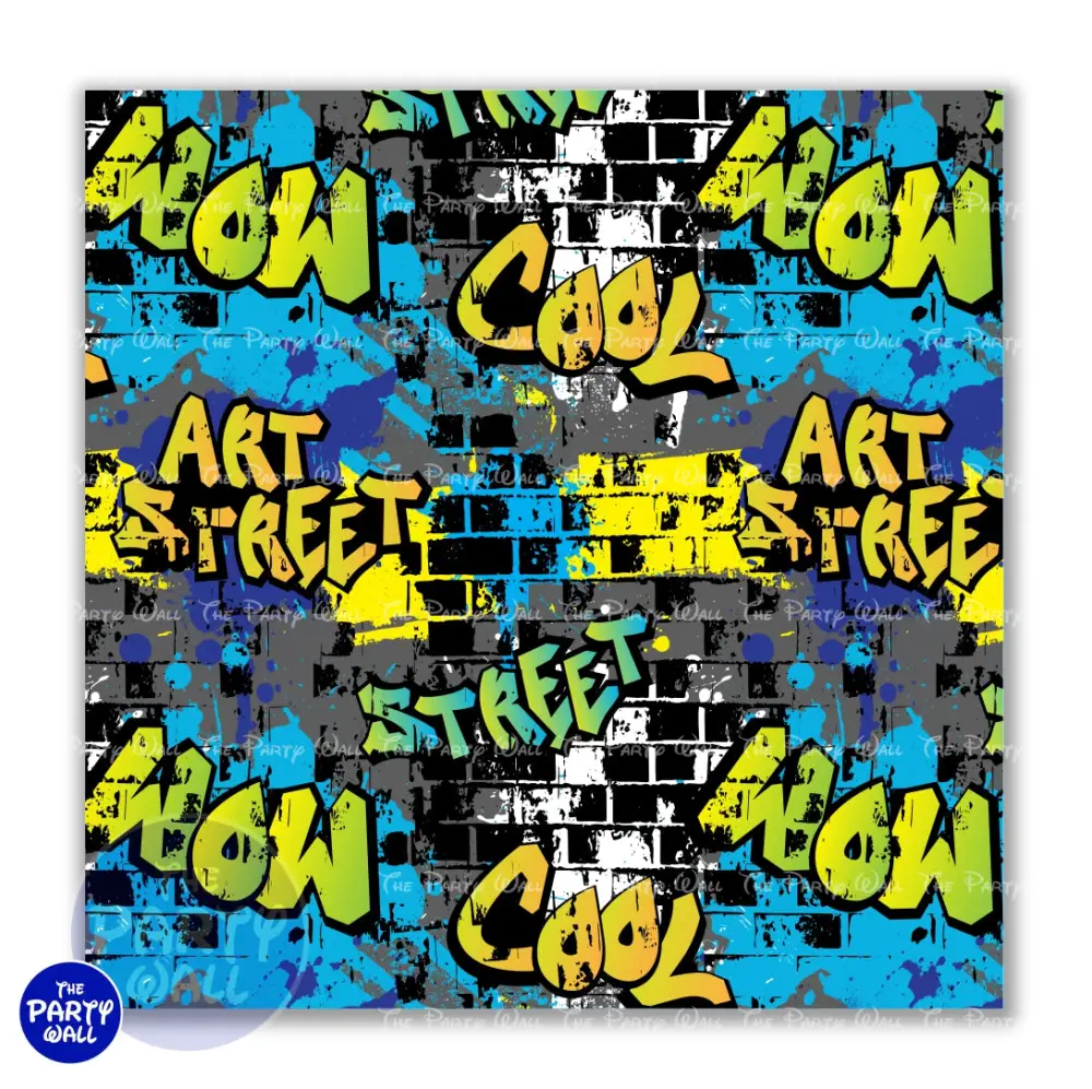 Graffiti - Funda para mampara cuadrada o rectangular The Party Wall